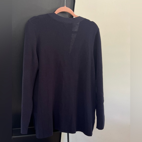 Talbots Navy Blue Buttons Cardigan Sweater - Large - Picture 5 of 10